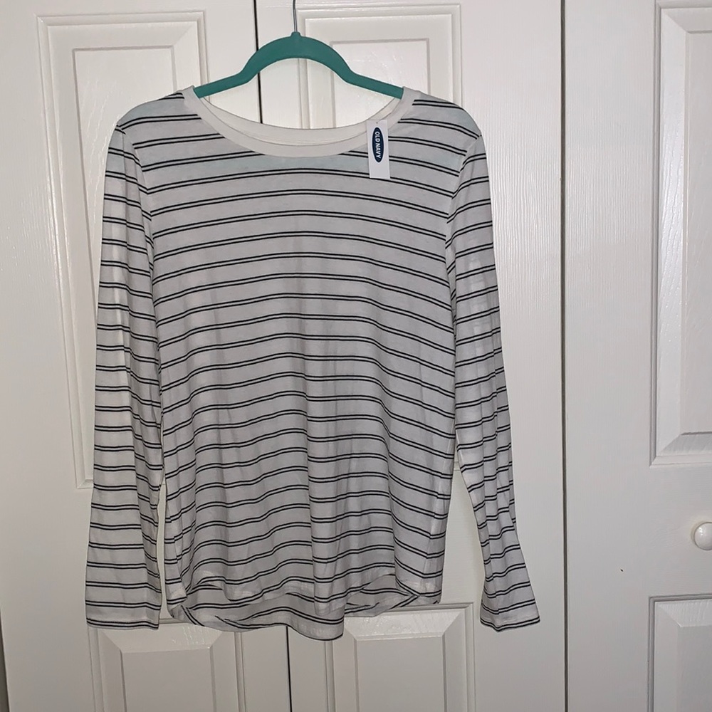 Striped long-sleeved Tee